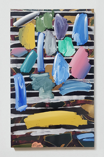 ATELIER n°42- ATELIER LES GRANDS DOMAINES-Nicolini - Kaugummi, 2020, acrylique sur toile cirée sur toile, 96x56cm